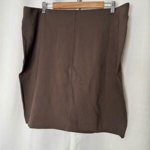 Express Women’s Brown Ponte Skirt XXL